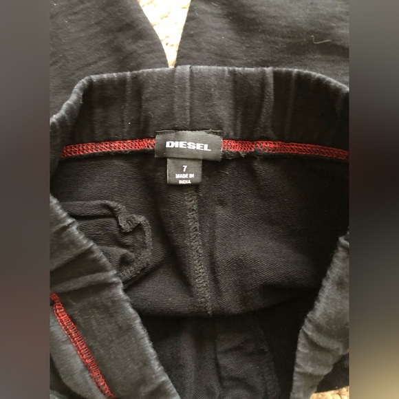 Diesel boy’s cotton black shorts size 7 - Picture 5 of 6